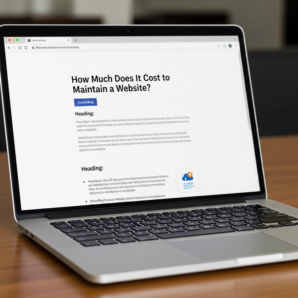 How Much Does It Cost to Maintain a Website