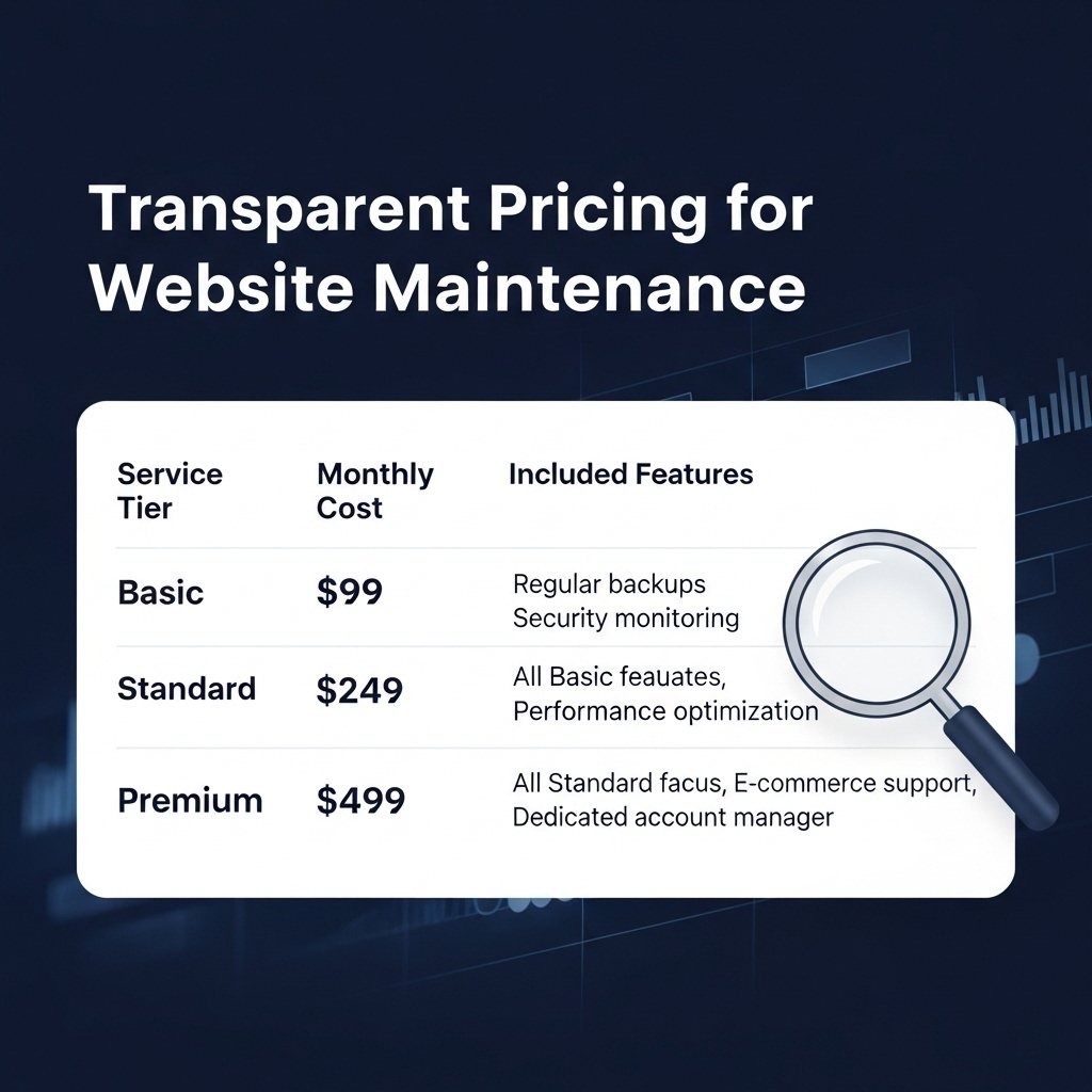 Transparent Pricing for Website Maintenance