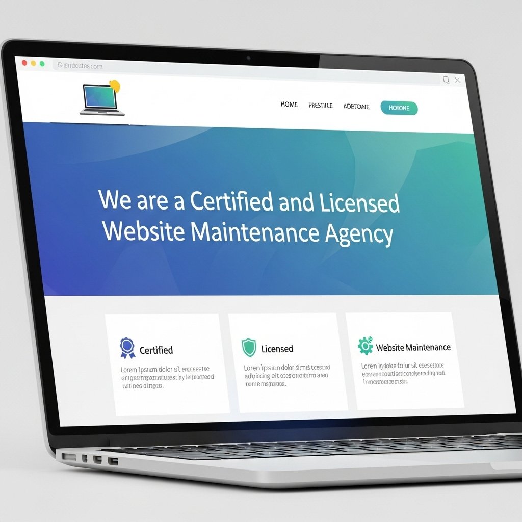 We are a Certified and Licensed Website Maintenance Agency